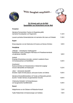 Ein Schwein geht um die Welt Spezialit&auml;ten aus Deutschland und