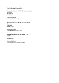 Eine vollst&auml;ndige Liste mit Ansprechpartner