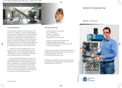 Systems Engineering - Universität des Saarlandes