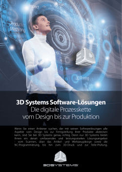 3D Systems Software-Lösungen Die digitale Prozesskette vom