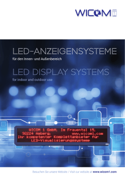 LED-Anzeigensysteme LED display systems