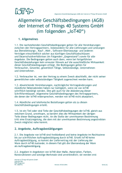 der Internet of Things 40 Systems GmbH