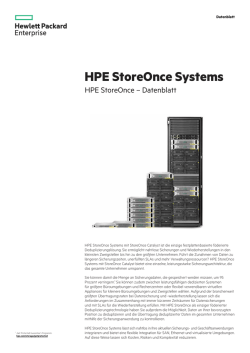 HPE StoreOnce Systems &ndash; Datenblatt