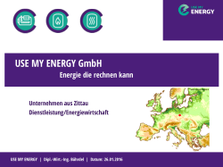 USE MY ENERGY GmbH - metaStream Netzwerk