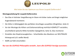 Wie holen Sie das Optimum aus Ihrem Leupold Zielfernrohr