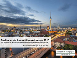 Berlins erste Immobilien Adressen 2016