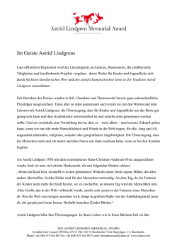 Im Geiste Astrid Lindgrens