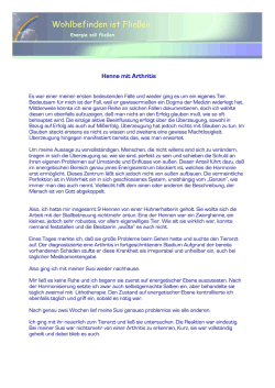 Henne mit Arthritis