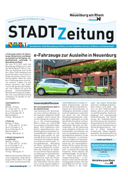 Stadtzeitung 2016 KW 04 - Stadt Neuenburg am Rhein