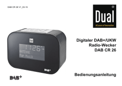 Digitaler DAB+/UKW Radio-Wecker DAB CR 26