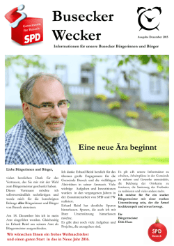 Busecker Wecker, Ausgabe Dezember 2015 (PDF