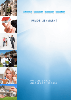Download: Preisliste Nr. 17 - Immobilienmarkt