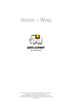 weine – wine - White Elephant