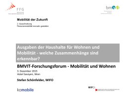 Ausgaben der Haushalte für Wohnen und Mobilität