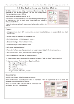 Drehwirkung von Kr&auml;ften