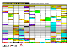 Interkultureller Kalender für Wien 2016
