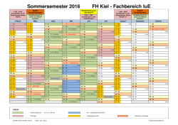 Kalender-Sommersemester 2016