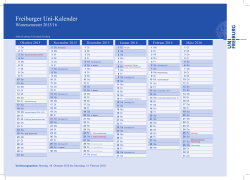 Kalender - Universität Freiburg