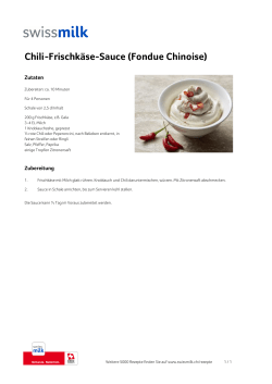 Chili-Frischkäse-Sauce (Fondue Chinoise)
