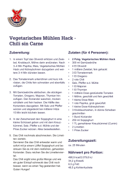 Vegetarisches Mühlen Hack
