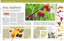 ¡Hola, Habañeros! - City Farm Schönbrunn