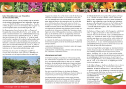Faltblatt als PDF - Mango, Chili und Tomaten