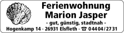 Ferienwohnung Marion Jasper