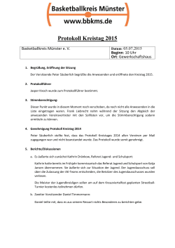 Protokoll Kreistag 2015