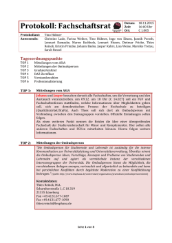 18. November 2015 - Fachschaft Bildung