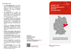 Sachsen, Bundesland - Statistik der Bundesagentur für Arbeit