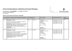 Hector-Kinderakademie | Staatliches Schulamt N&uuml;rtingen