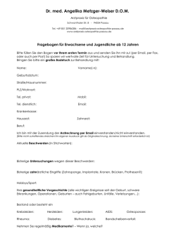 Dr. med. Angelika Metzger-Weiser D.O.M.