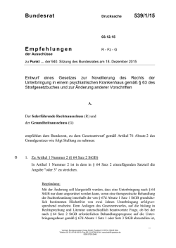 Drucksache 539/1/15