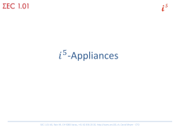 Appliances - SEC 1.01 AG