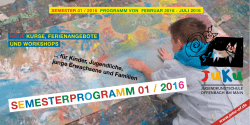 semesterprogramm 01 / 2016 - Jugendkunstschule Offenbach
