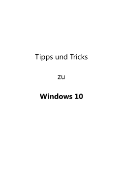 Tipps und Tricks zu Windows 10 - LAM-IT
