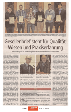 Presseartikel - BBZ Meiningen