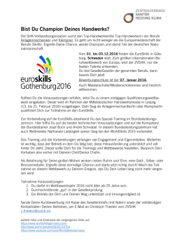 finden Sie hier - WorldSkills Germany