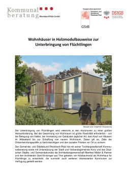 Informationspapier Wohnhaus - Deutscher Städte