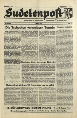 Die Tschechen verweigern Termin