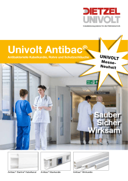 Univolt Antibac®: Antimikrobielle Elektroinstallations