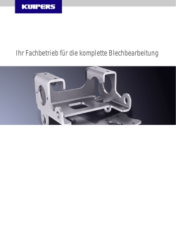 Ihr Fachbetrieb f&uuml;r die komplette Blechbearbeitung