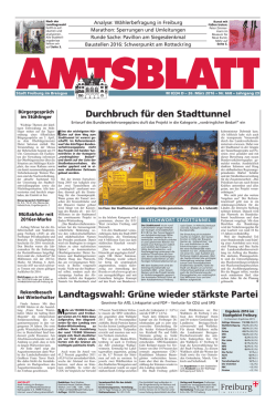 Durchbruch f&uuml;r den Stadttunnel Landtagswahl: Gr&uuml;ne wieder