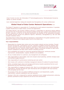 Global Head of Data Center Network Operations
