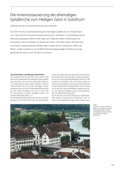 Die Innenrestaurierung der ehemaligen