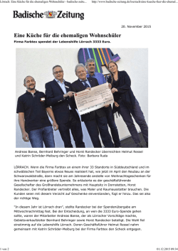 Eine K&uuml;che f&uuml;r die ehemaligen Wohnsch&uuml;ler