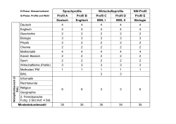 Sprachprofile Wirtschaftsprofile NW-Profil Profil A Profil B Profil C