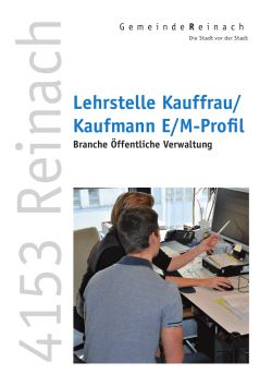 Lehrstelle Kauffrau/ Kaufmann E/M-Profil