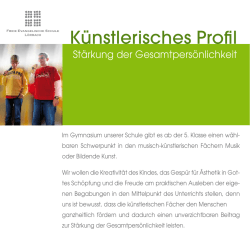 Künstlerisches Profil - Freie Evangelische Schule