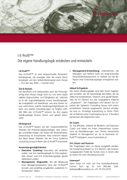 I-E-Profil TM - Human Facts AG